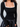 Parien Square Neck Long Sleeve Slim Fit  T-Shirt