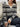 Parien Striped Pattern V-collar Ribbed Knit Sweater