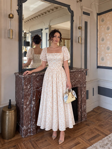 Parien Swiss Dot Ditsy Dress