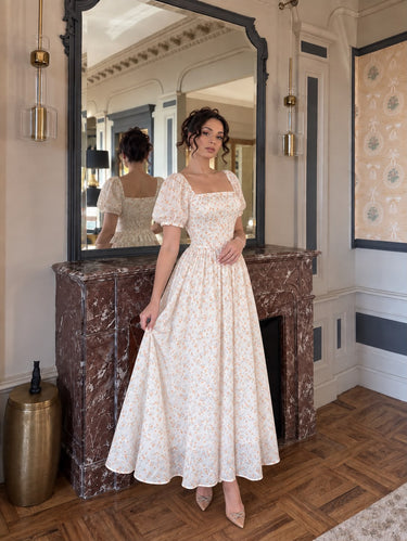 Parien Swiss Dot Ditsy Dress