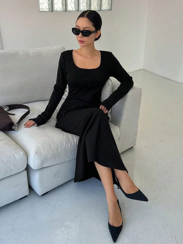 Parien Thermal Lined Long Dress With Warmth
