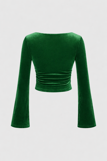 Parien Velvet Green Top