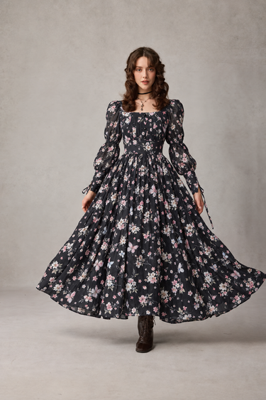Parien The Celeste Soft Flowy Floral Dress