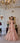 Peach Floral Rhinestone Bridgerton Dress