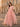 Peach Floral Rhinestone Bridgerton Dress