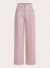 Pink High Waist Straight Leg Pants