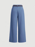 Pleated Wide Leg Loose Elegant Commuting Pants