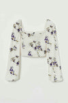 Parien Floral Print Long Sleeve Top(Clearance Sale)