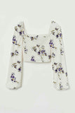 Parien Floral Print Long Sleeve Top