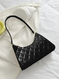 Quilted Detail Baguette Bag