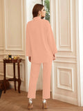 Rhinestone Stand Collar Tunic Top and Pant( CLEARANCE SALE