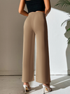 PETITE Split Hem Straight Leg Pants