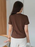 Solid Round Neck Tee