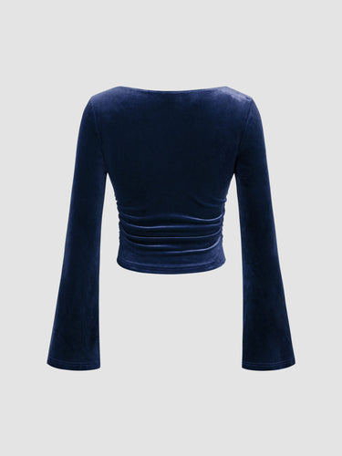 Parien Velvet Navy Top