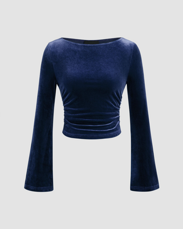Parien Velvet Navy Top