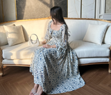 Devoré Vintage Meadow Floral Maxi Dress