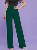 Wide Band Waist Zip Back Pants( Clearance sale