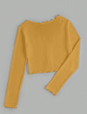 Lettuce Edge Solid Tee( Clearance sale
