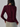 Wine Round Neck Ribbed T-Shirt