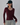 Wine Round Neck Ribbed T-Shirt