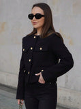 Wool Old Money Style Jacket