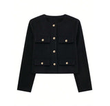 Wool Old Money Style Jacket