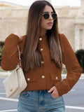 Wool Old Money Style Jacket