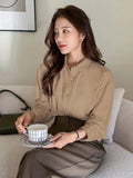 Parien Solid Button Front Shirt