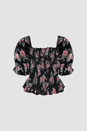 Ditsy Floral Shirred Top( CLEARANCE SALE