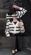 Parien Striped Long Sleeve Old Money Sweater