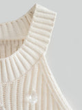 Crystal Inlaid Knitted Small Tank Top( Clearance Sale)