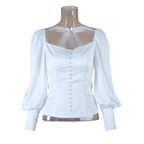 French Style Lantern Sleeve Top