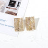 Rhinestone Decor Stud Earrings