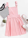 Box Pleated Pinafore Dress (Clearance Sale)