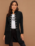 Double Breasted Fake Flap Pocket Coat(Clearance Sale)