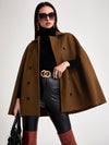 Cloak Sleeve Double Button Cape Coat(Clearance Sale)