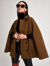 Cloak Sleeve Double Button Cape Coat(Clearance Sale)