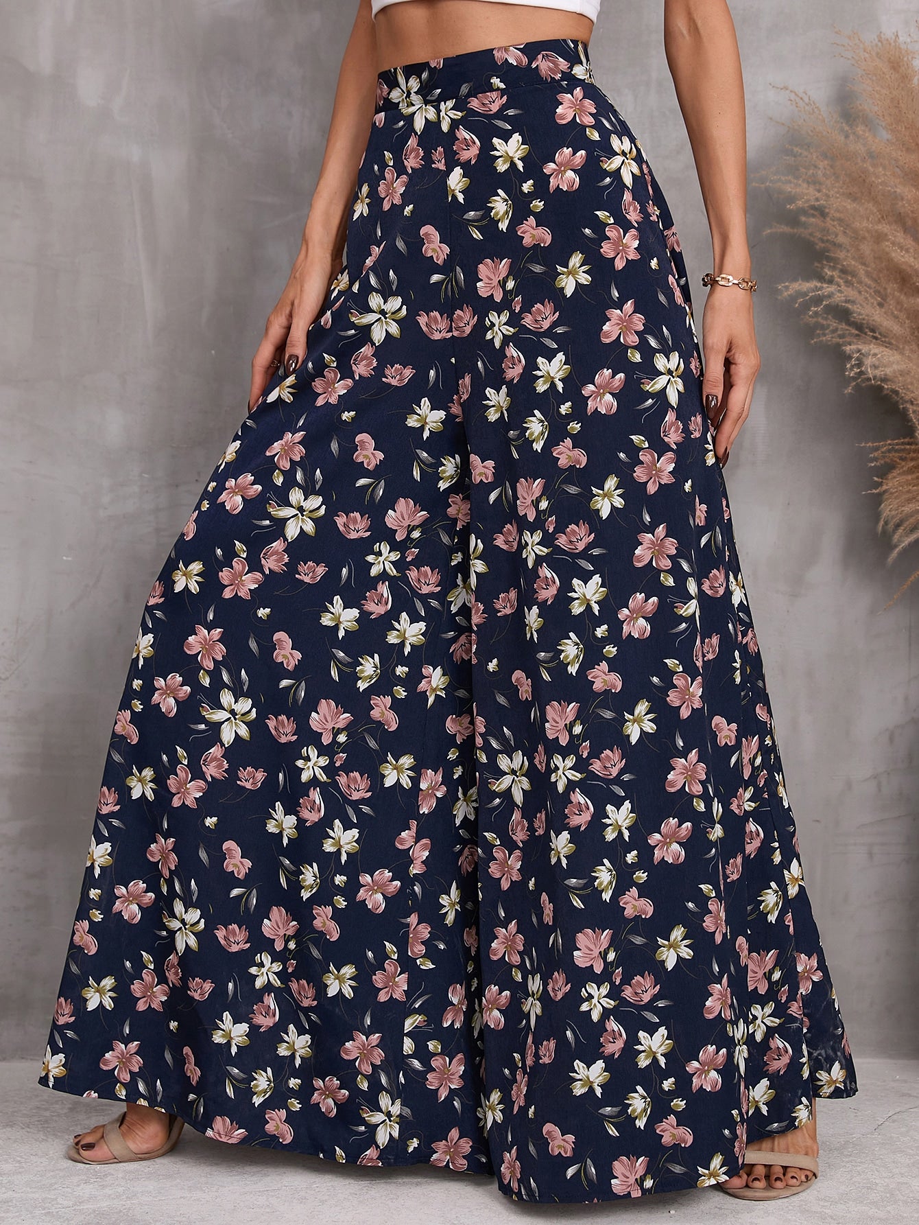 Women's Pants High Waist, Sarouel Ample Floral Pattern, Elastic Belt Pants,  Tailor Floral Pants at Rs 550/piece, हाई वेस्टेड पैंट in Jaipur