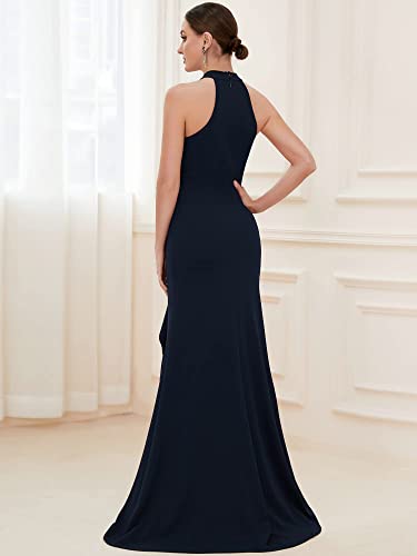 Parien Mermaid High Neck Sleeveless Long Formal Dress( CLEARANCE SALE