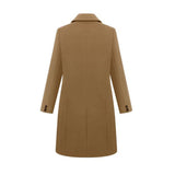 Parien Solid Double Breasted  Coat