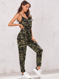 Camo Print Cami Jumpsuit( Clearance sale