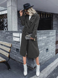 Double Breasted Slit Back Overcoat( CLEARANCE SALE