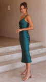 Emerald Green Midi Dress( CLEARANCE SALE