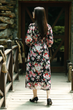 Floral Print Long Dress