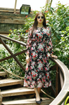 Floral Print Long Dress