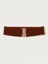 Metal Buckle Wide Belt