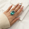 Dropshaped Adjustable Alloy Ring( Clearance sale