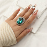 Dropshaped Adjustable Alloy Ring