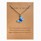 Butterfly Pendant Alloy Necklace