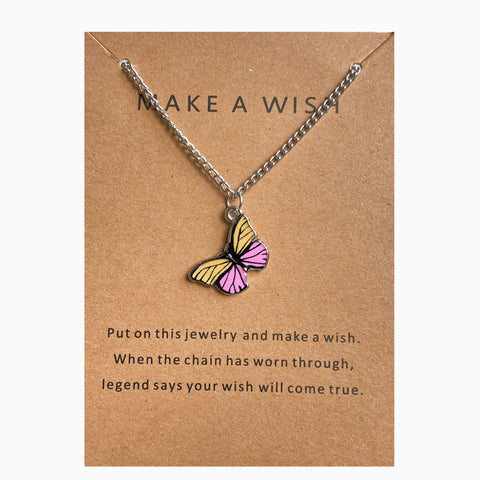 Butterfly Pendant Alloy Necklace